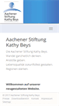 Mobile Screenshot of aachener-stiftung.de